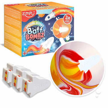 BOMBA DE BAÑO EFECTO ESPECIAL COHETE ZIMPLI (3 PACK)