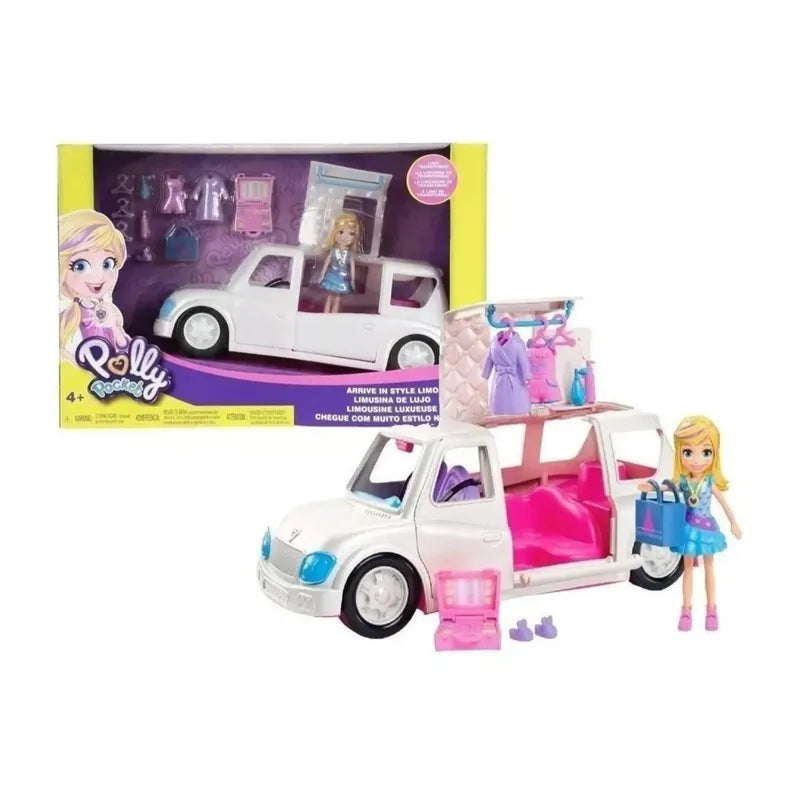 Juguete Polly Pocket Con Limusina De Lujo Y Accesorios