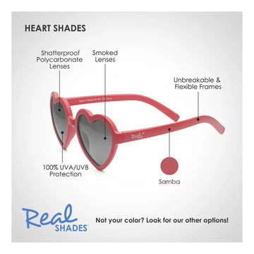 Lentes de sol Corazones talla 4+ - Rojo