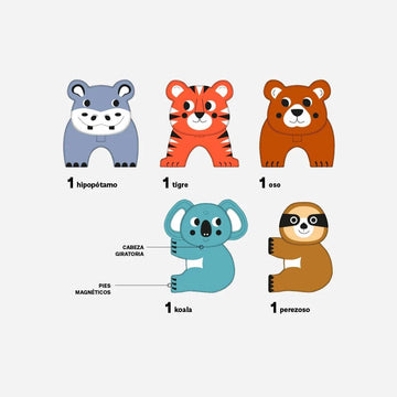 MANIX Animals Wild Savanna 5 piezas