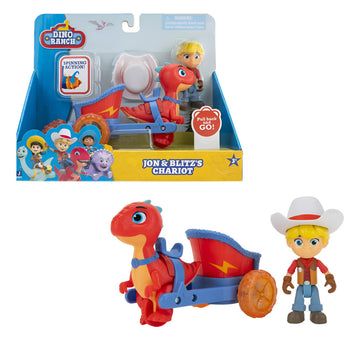 Figura Carro de Jon y Blitz Serie Animada Dino Ranch