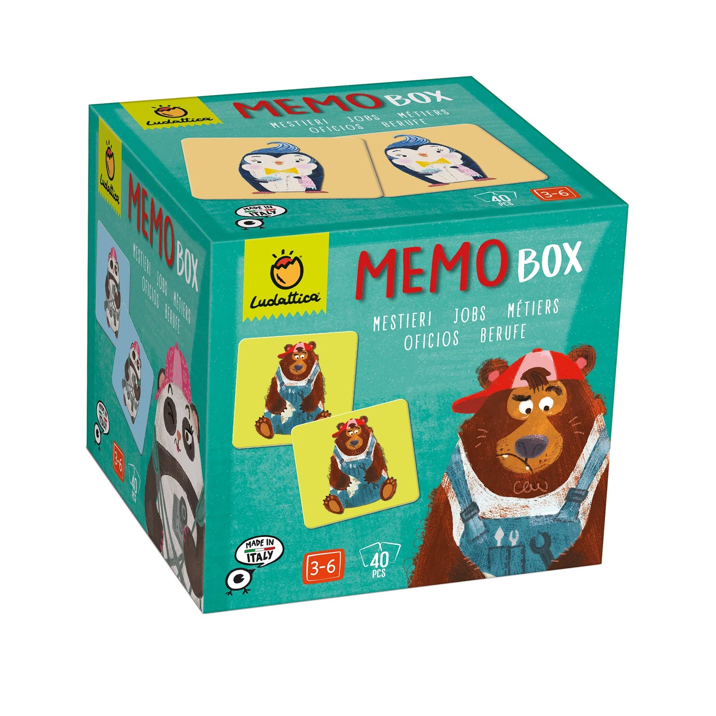 Memo Box Oficios 40 Piezas - Ludattica