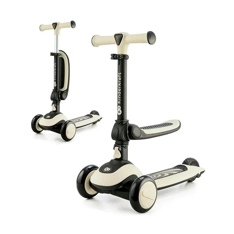 Triciclo scooter 2 en 1 HALLEY stone white - Kinderkraft