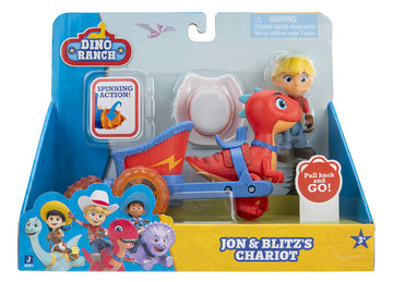 Figura Carro de Jon y Blitz Serie Animada Dino Ranch