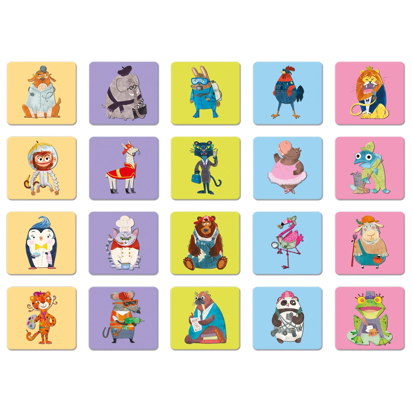 Memo Box Oficios 40 Piezas - Ludattica