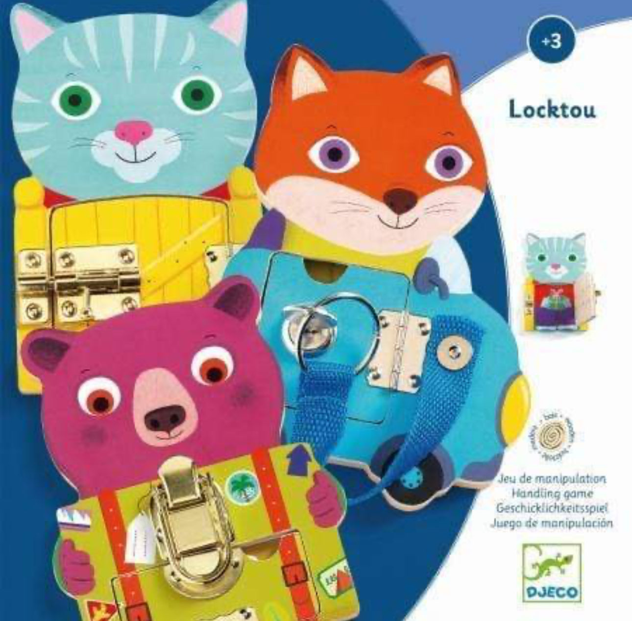 Juego de madera Locktou, motricidad - Djeco