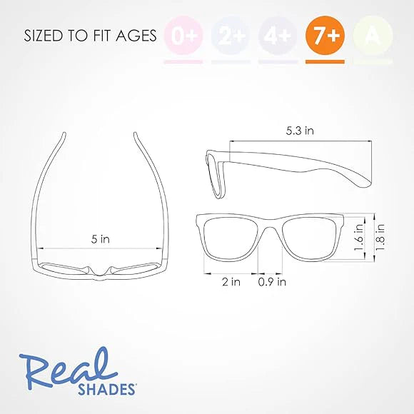 Lentes de sol Surf talla 7+ - Negro