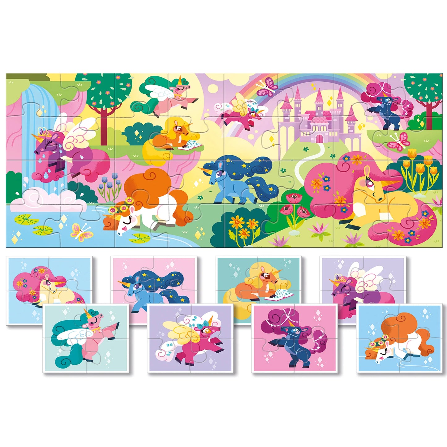 Puzzle de Colección Bebé Unicornios - Ludattica
